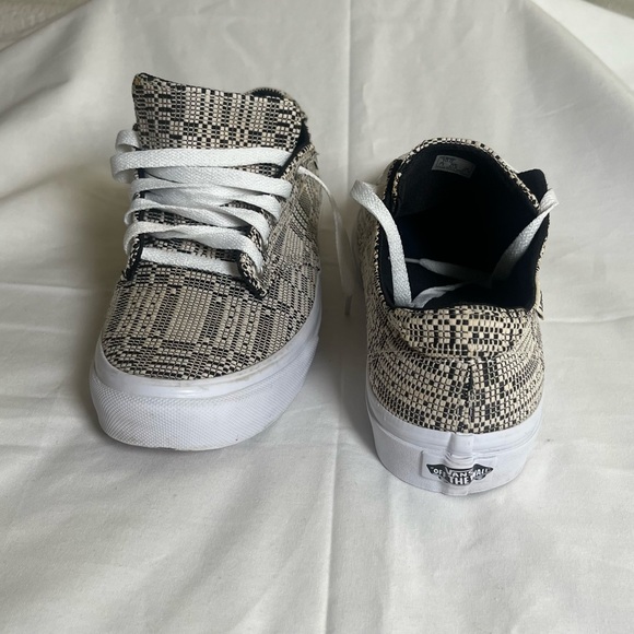 Vans Black and White Patterned Sneakers - Picture 6 of 10